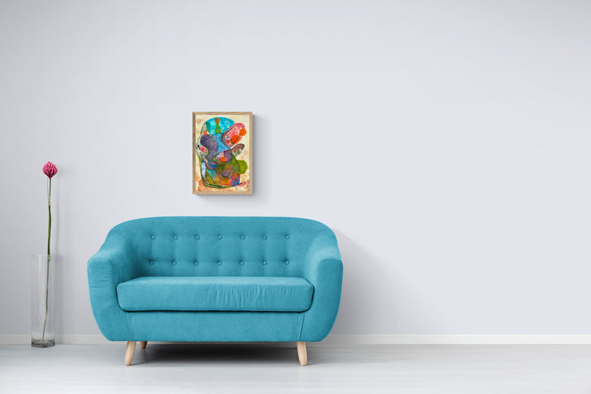 Original Mixed  Media Collage Painting-Where Do We Go From Here